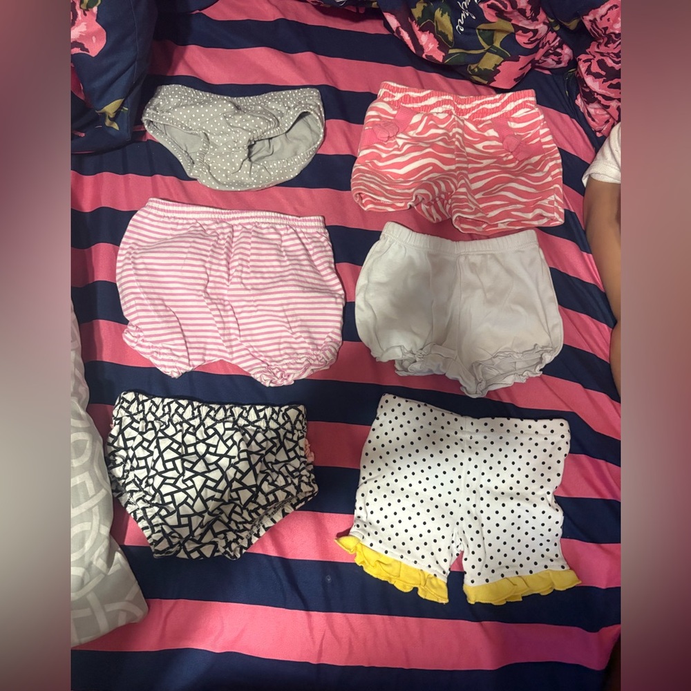 Size 3m baby shorts/diaper cover lot